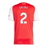 Arsenal William Saliba #2 Domáci futbalový dres 2025-26 Krátky Rukáv